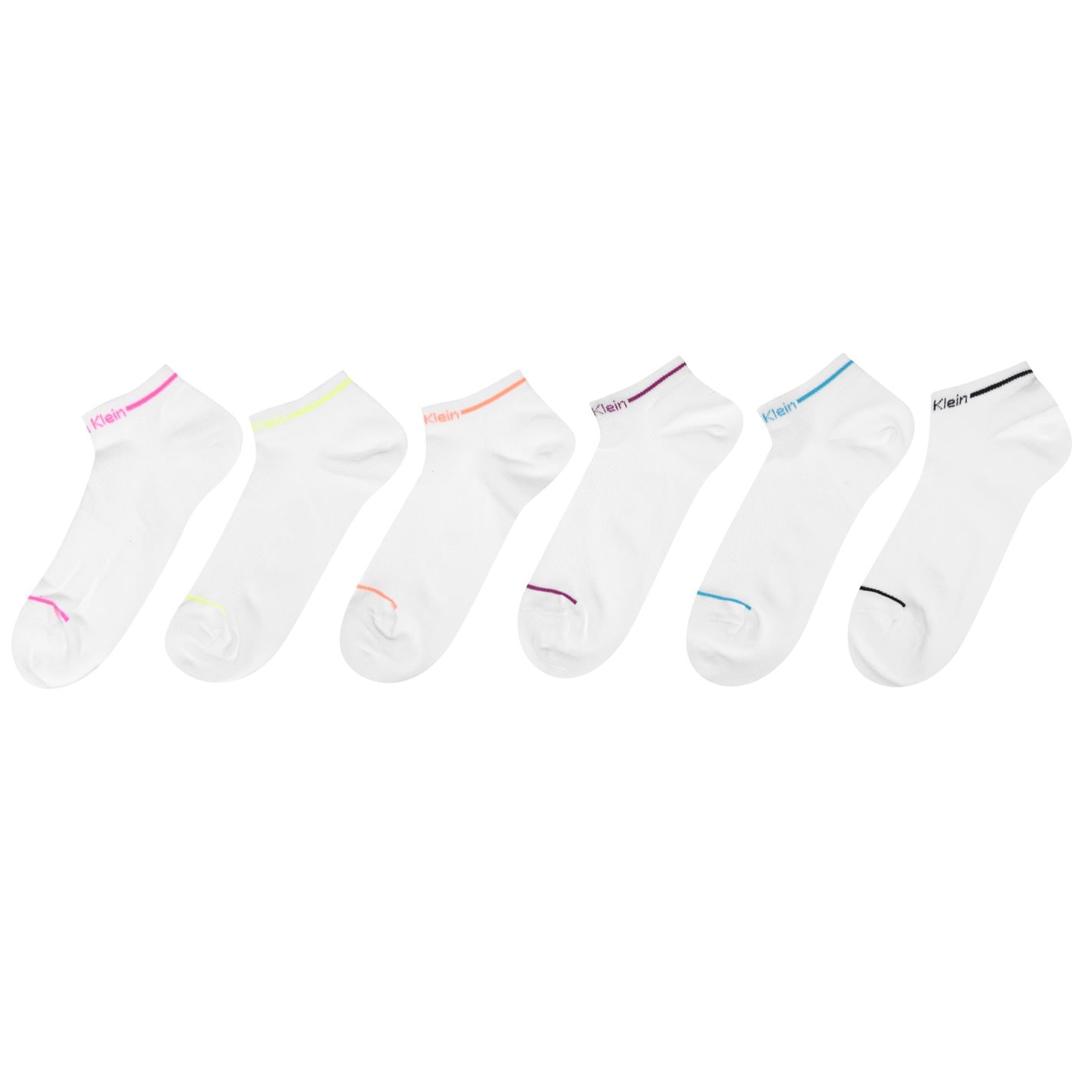 calvin klein 6 pack trainer socks ladies