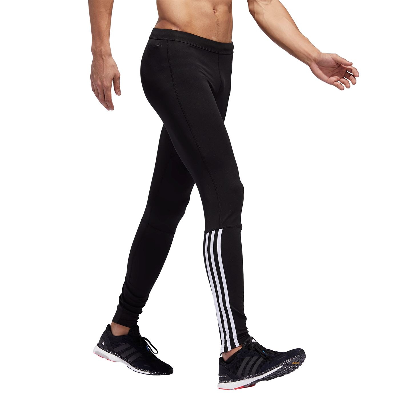 adidas running 3 stripe tights