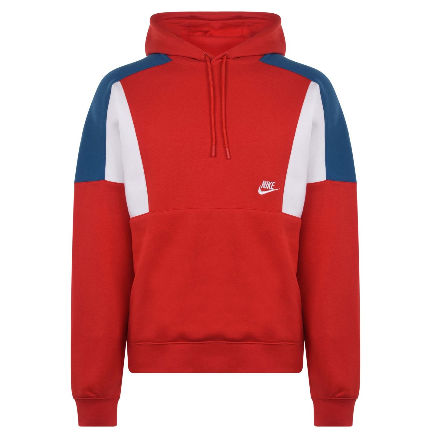 nike colour block pullover hoodie