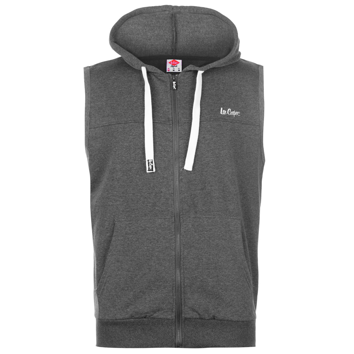Lee Cooper Fleece Sleeveless Hoodie Mens