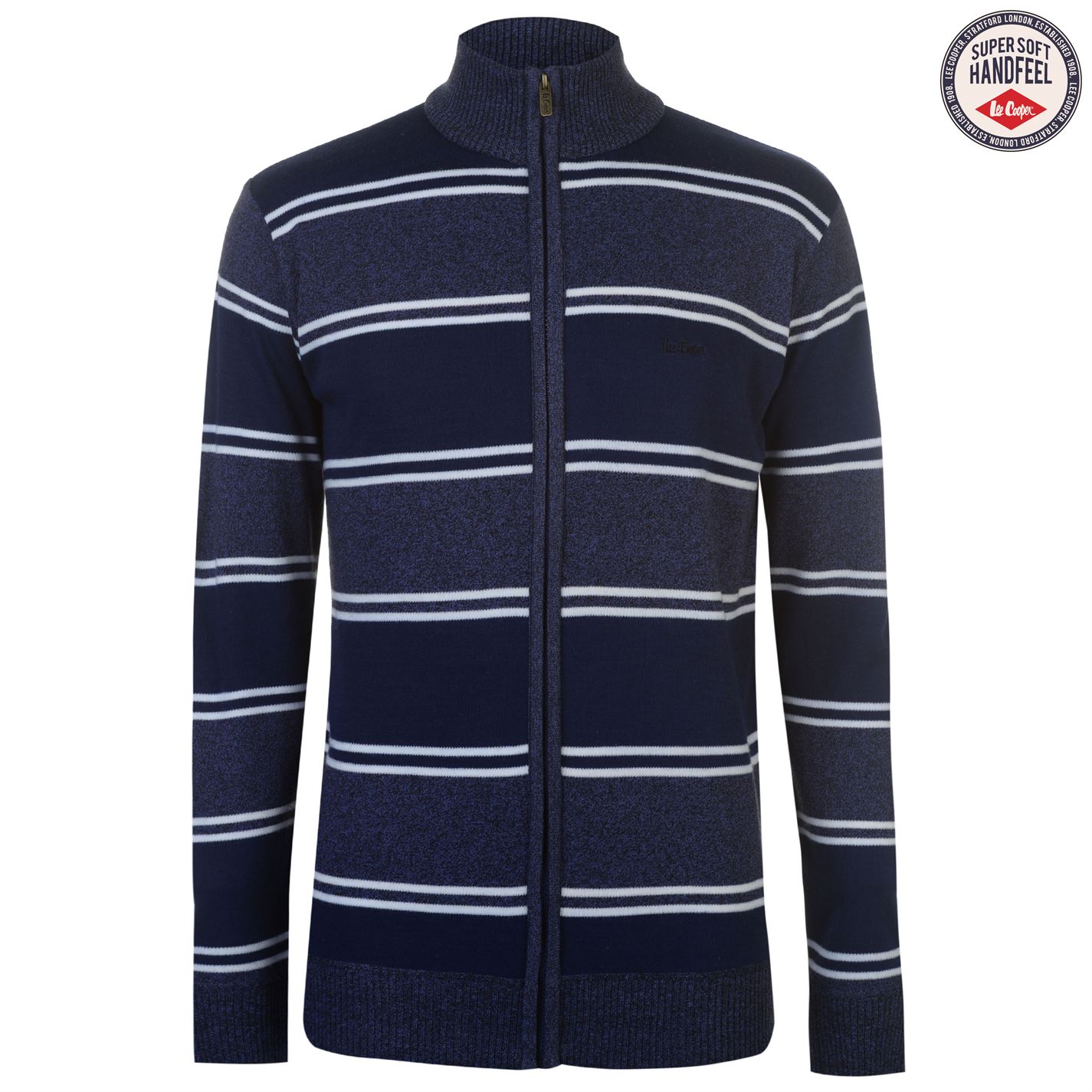 Lee Cooper Zip Through Knitted Cardigan 