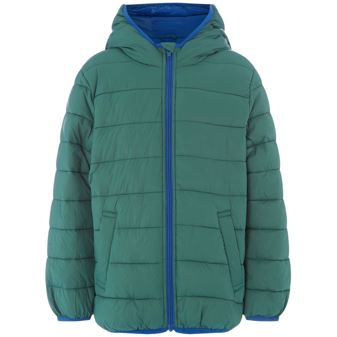Benetton Boys kapucnis puffa kabát