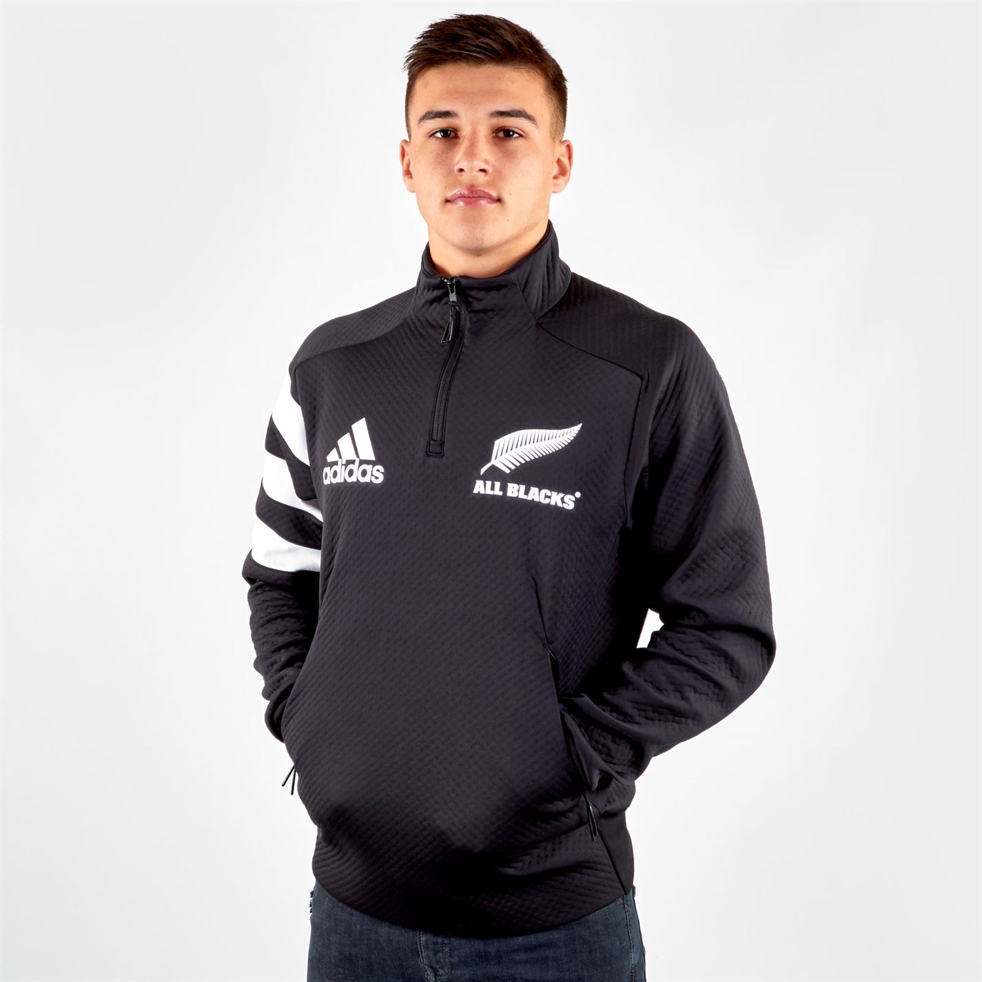 all blacks half zip