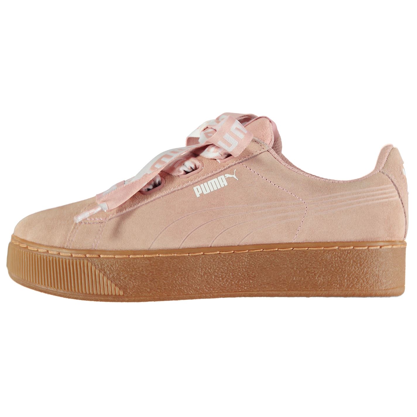 Puma Vikky Platform Ribbon Trainers Ladies
