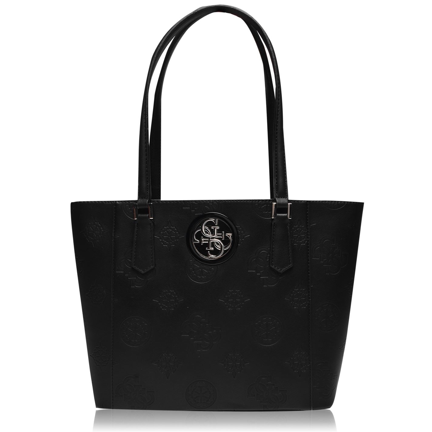 guess open road logo tote bag