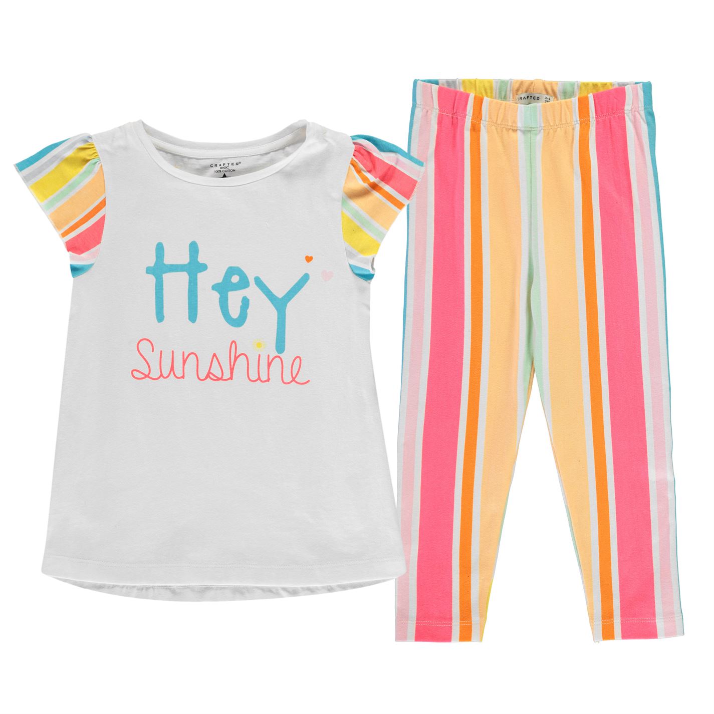 Crafted T Shirt and Leggings Set Infant Girls