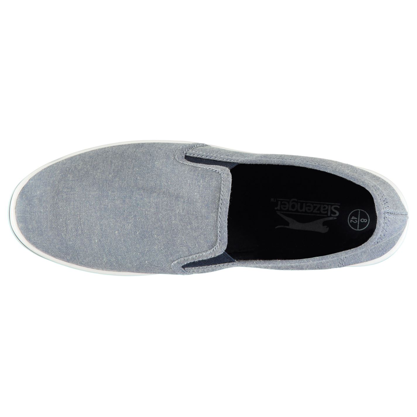 slazenger mens slip on canvas shoes