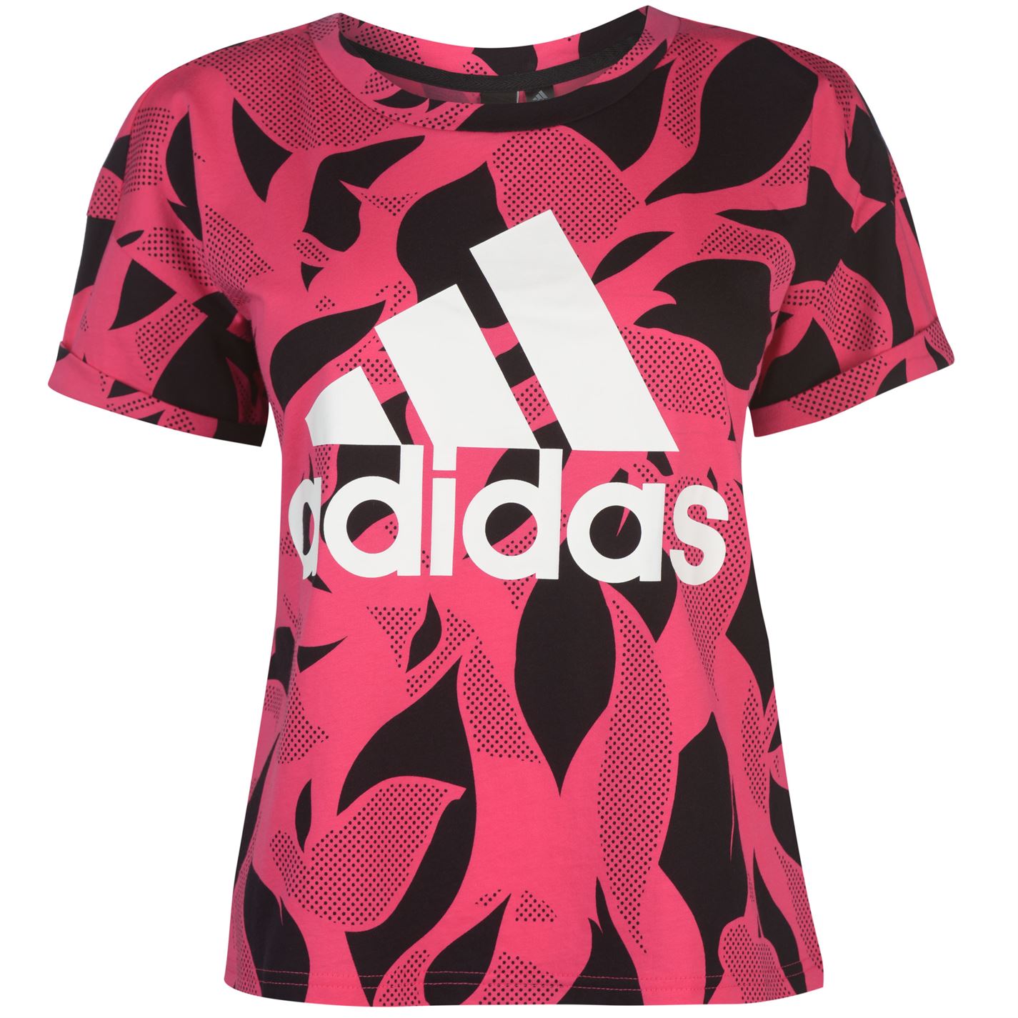 Adidas Essentials AOP T Shirt Ladies