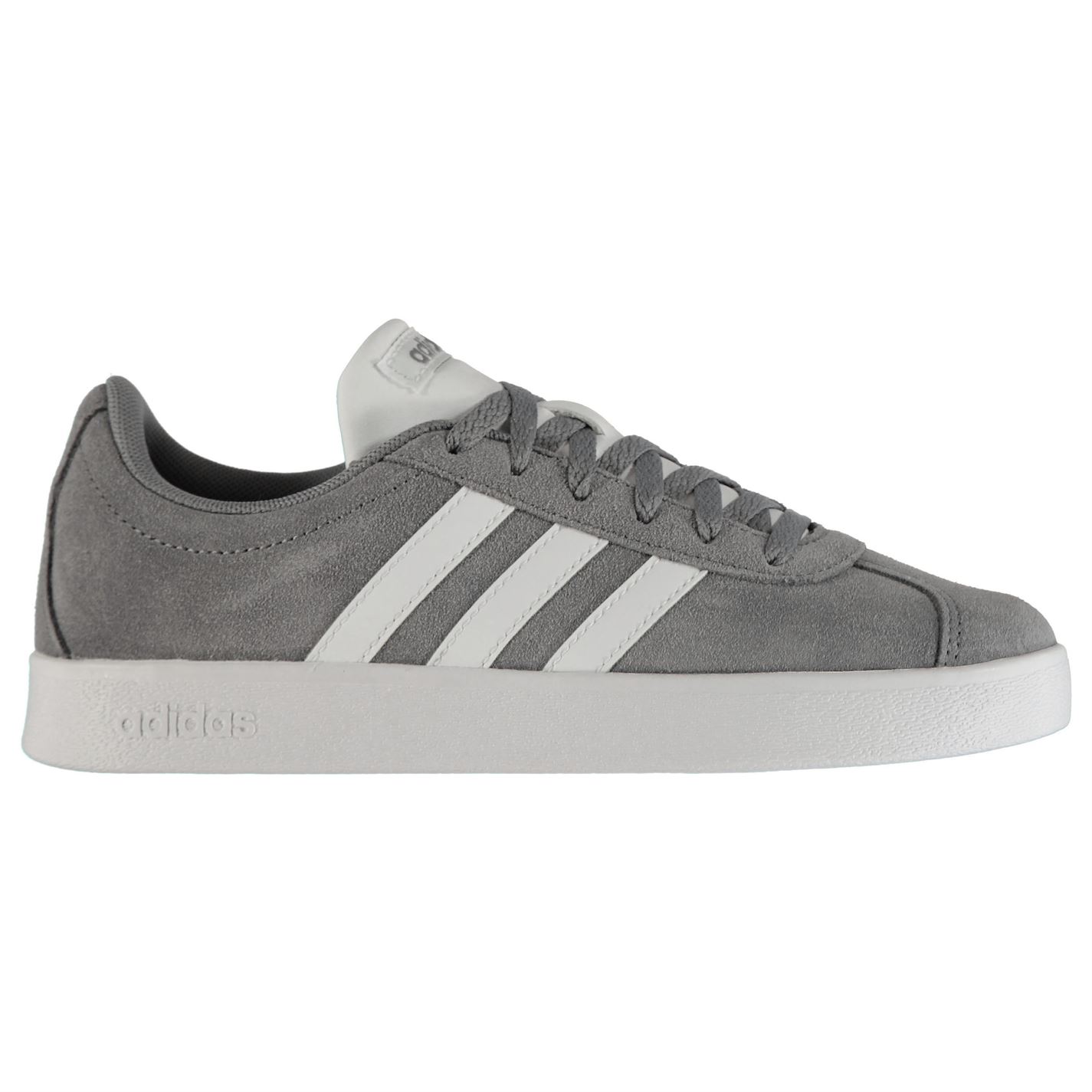 adidas vl court suede junior trainers