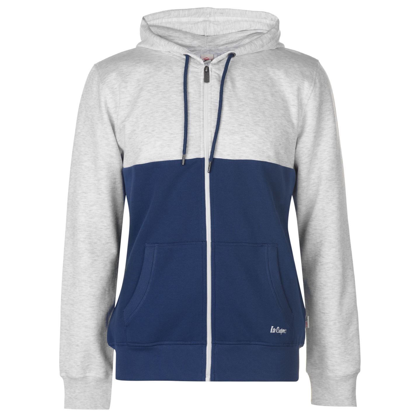 Lee cooper cut and sew zip hoody mens Clearance