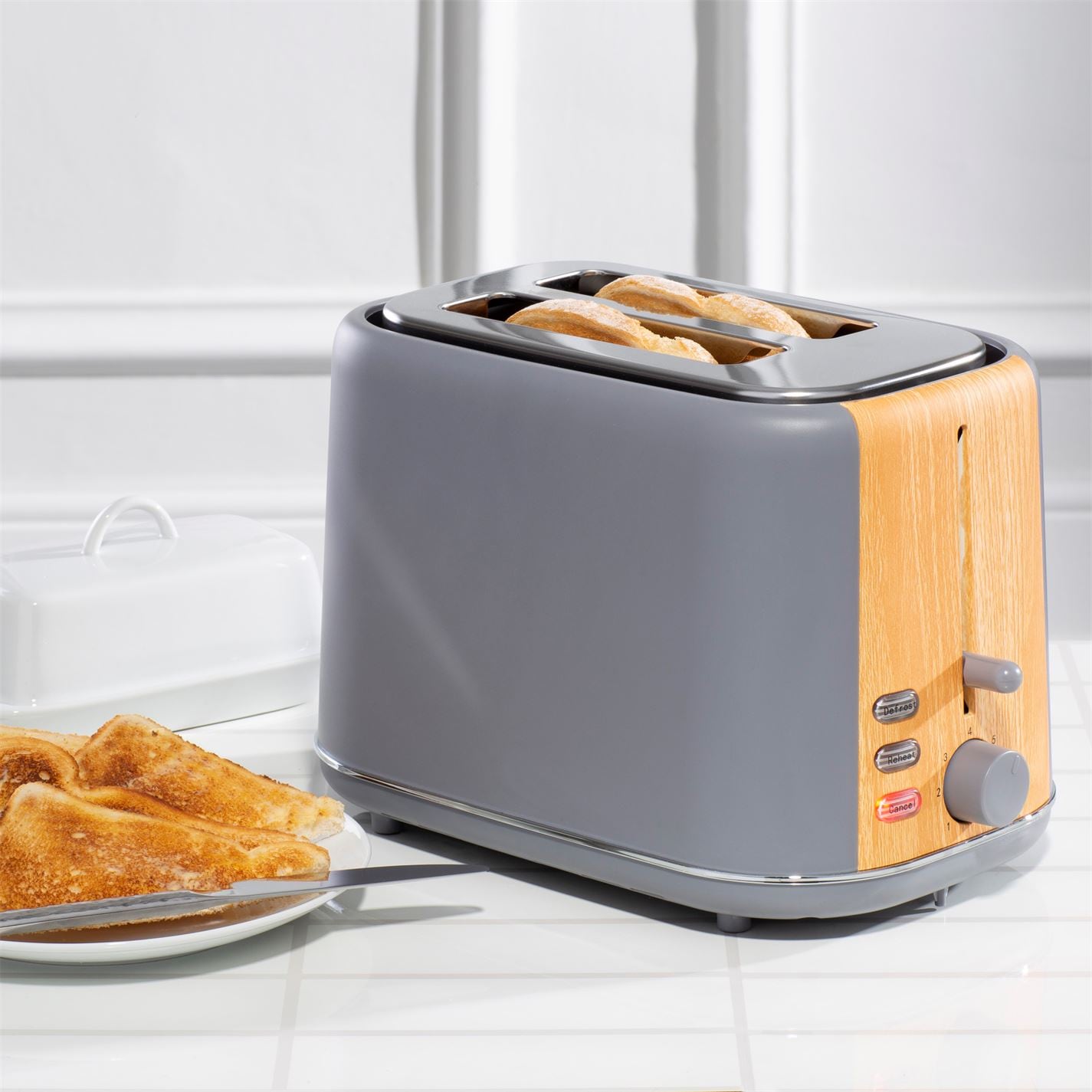 Daewoo Wood Effect Toaster