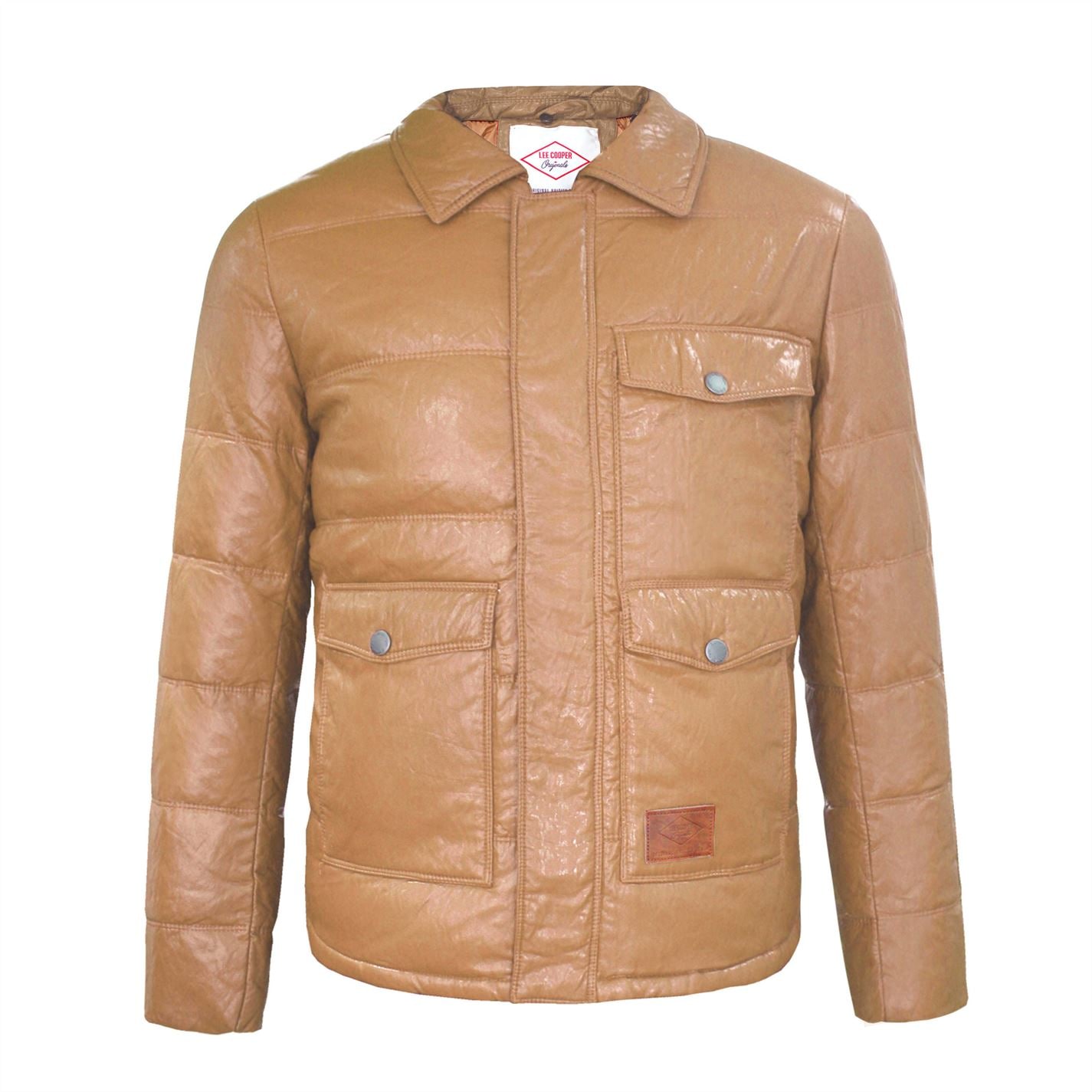 Lee cooper pu down jacket mens Clearance