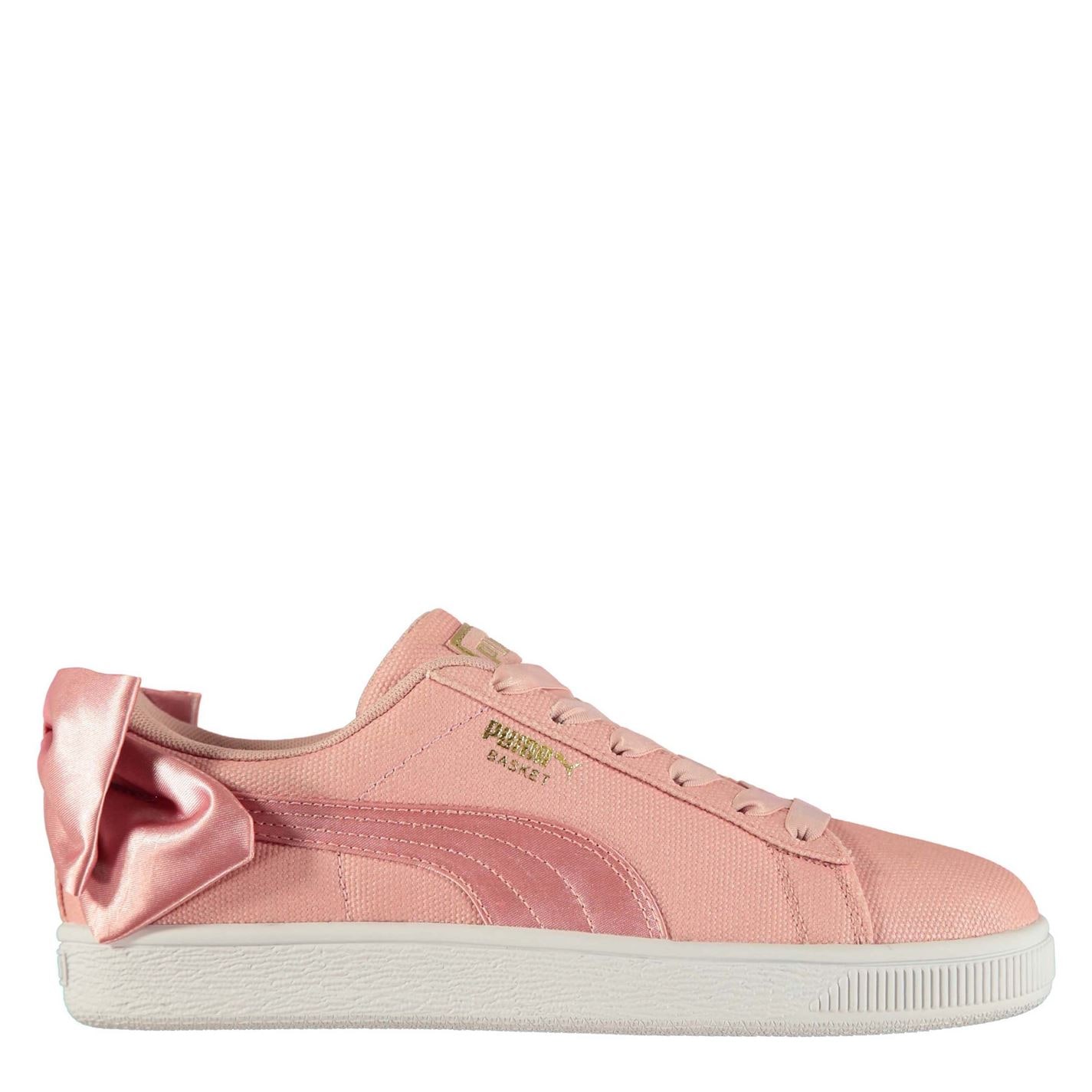 puma pink bow trainers