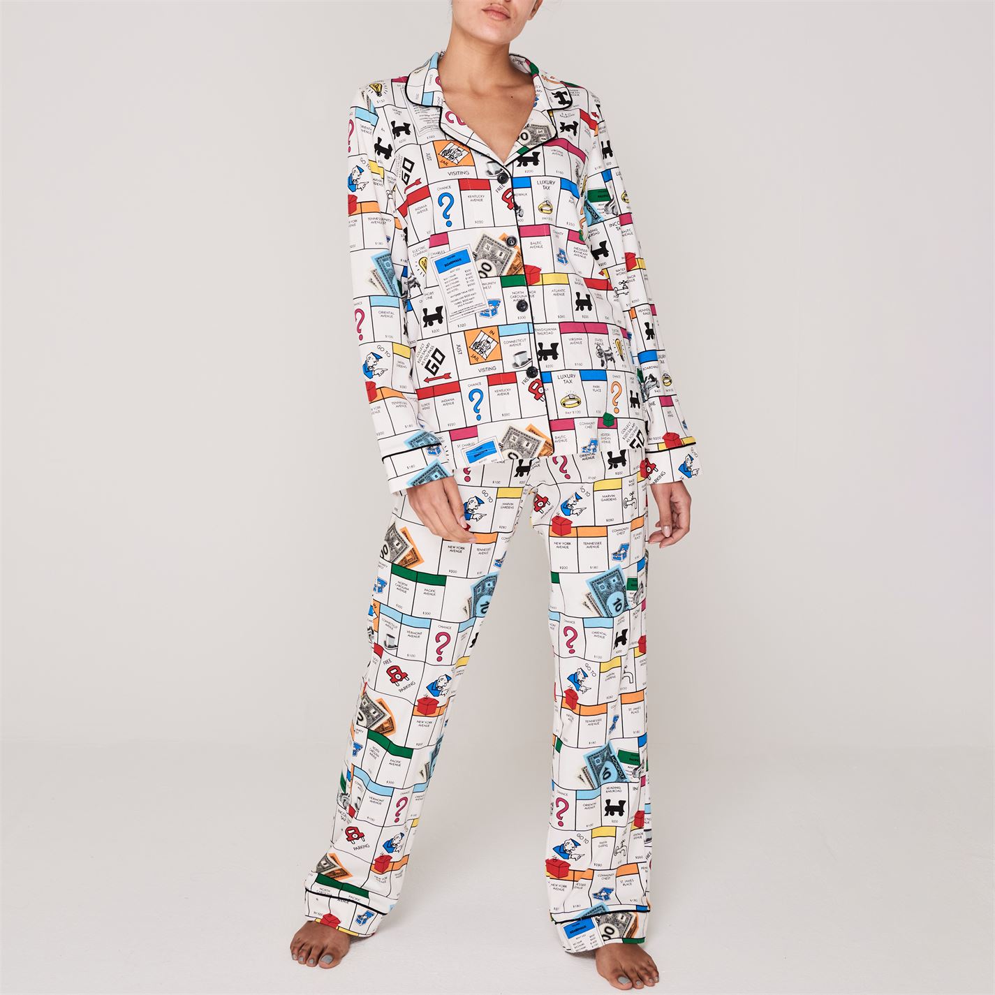 Bedhead Monopoly Gameboard Pyjama Set