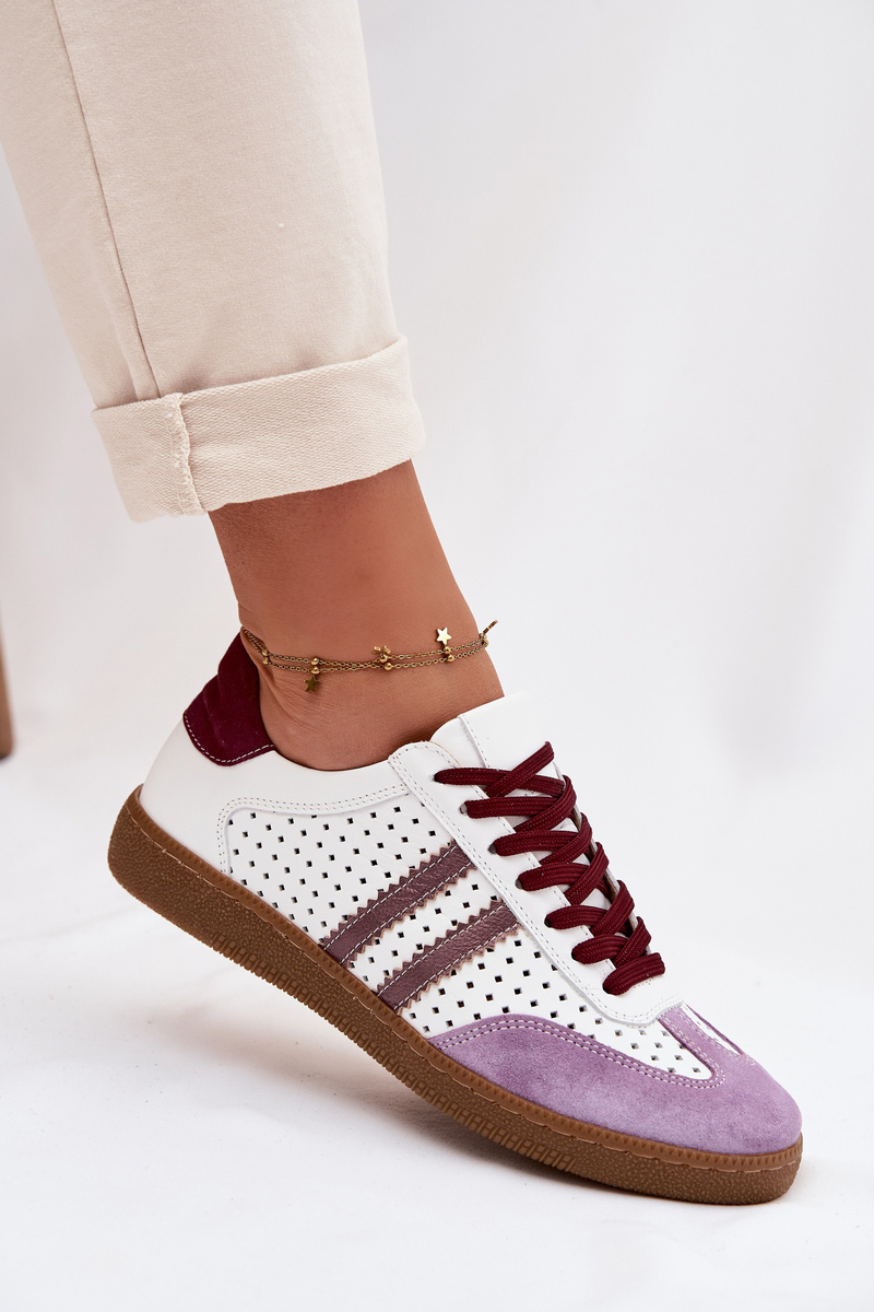 Kožené síťované dámské tenisky Zazoo N1318