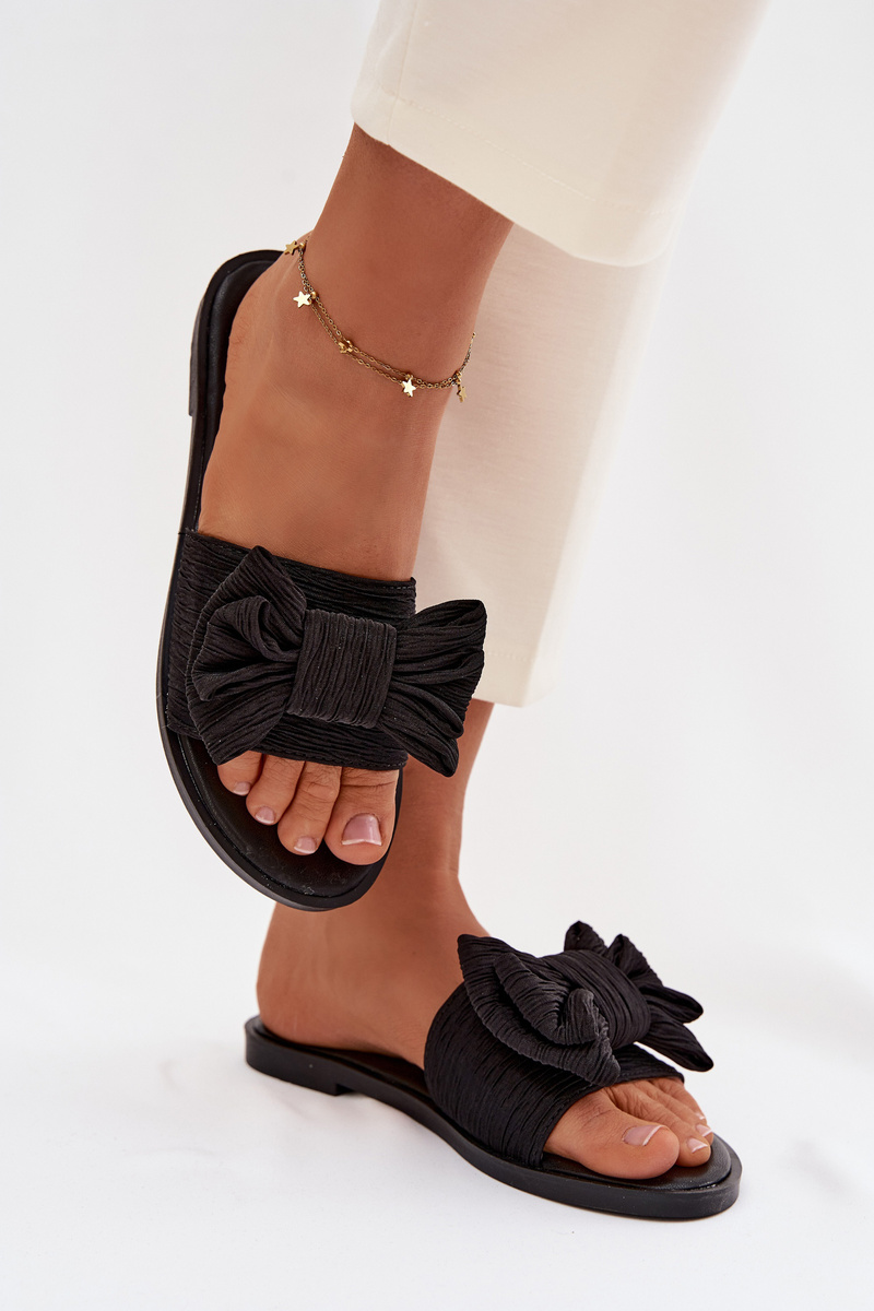 Dámské pantofle s mašlí Amivelle