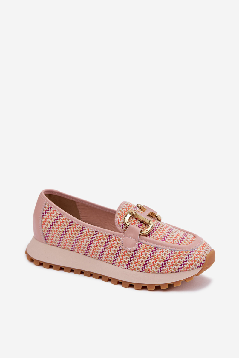 Dámske slip-on tenisky s zlatým detailom GOE