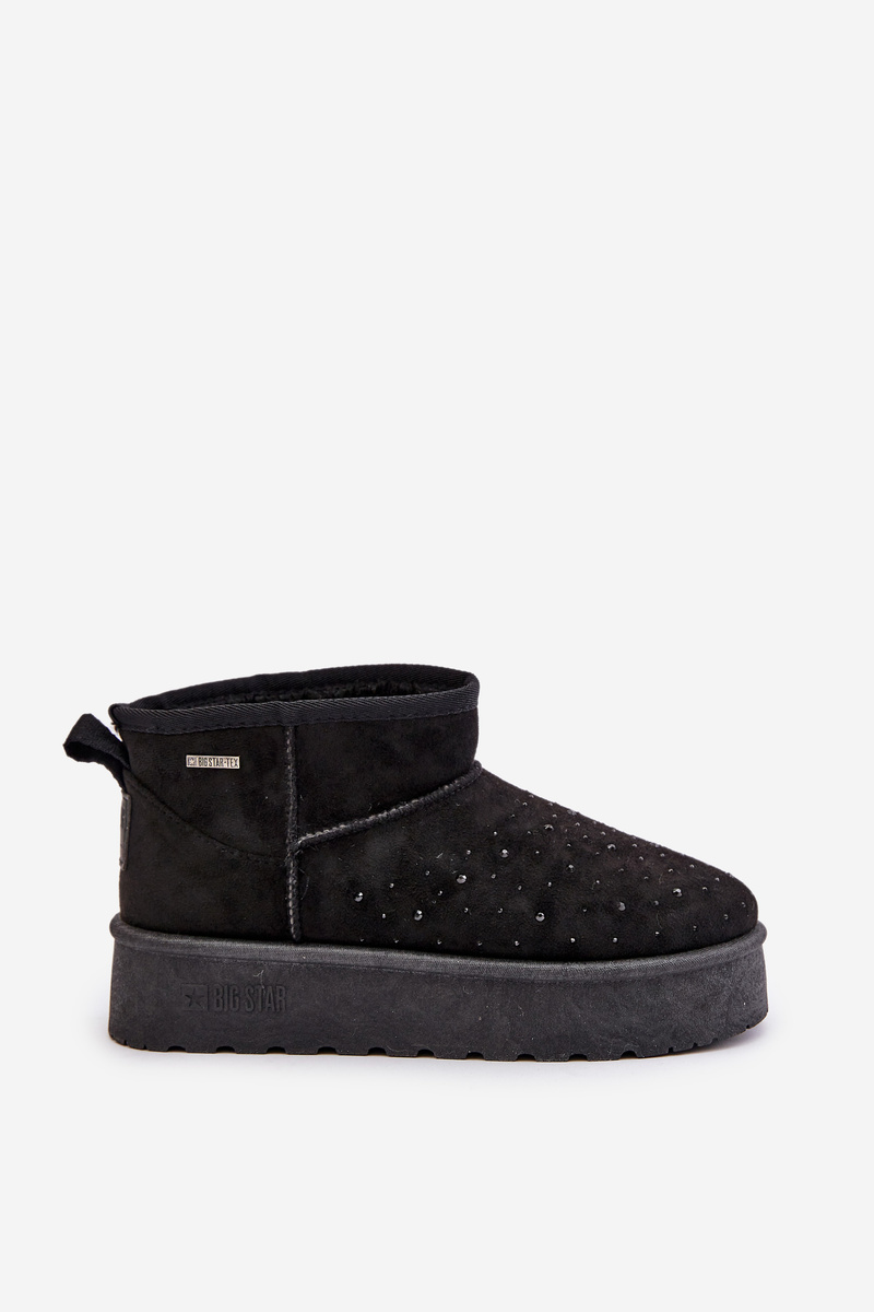 Snow boots with platform decoration Big Star Black