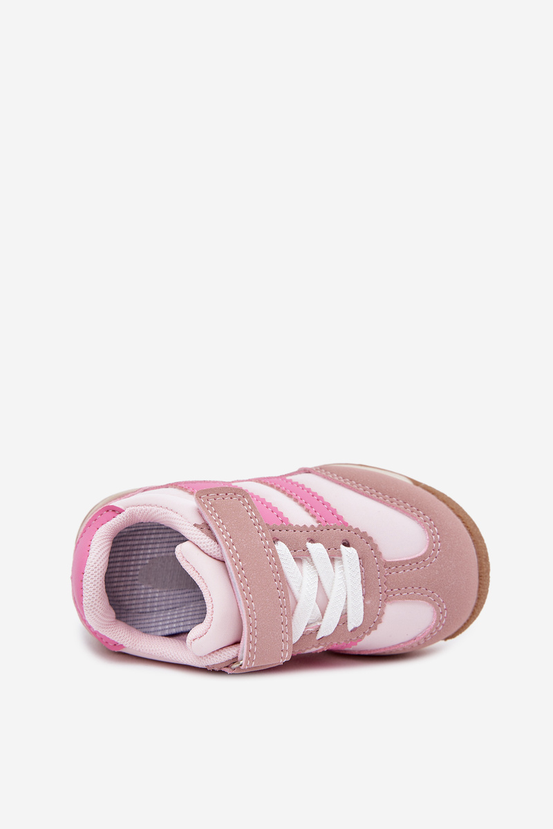 Boto Detské sneakers športové topánky na suchý zips ružové Viona