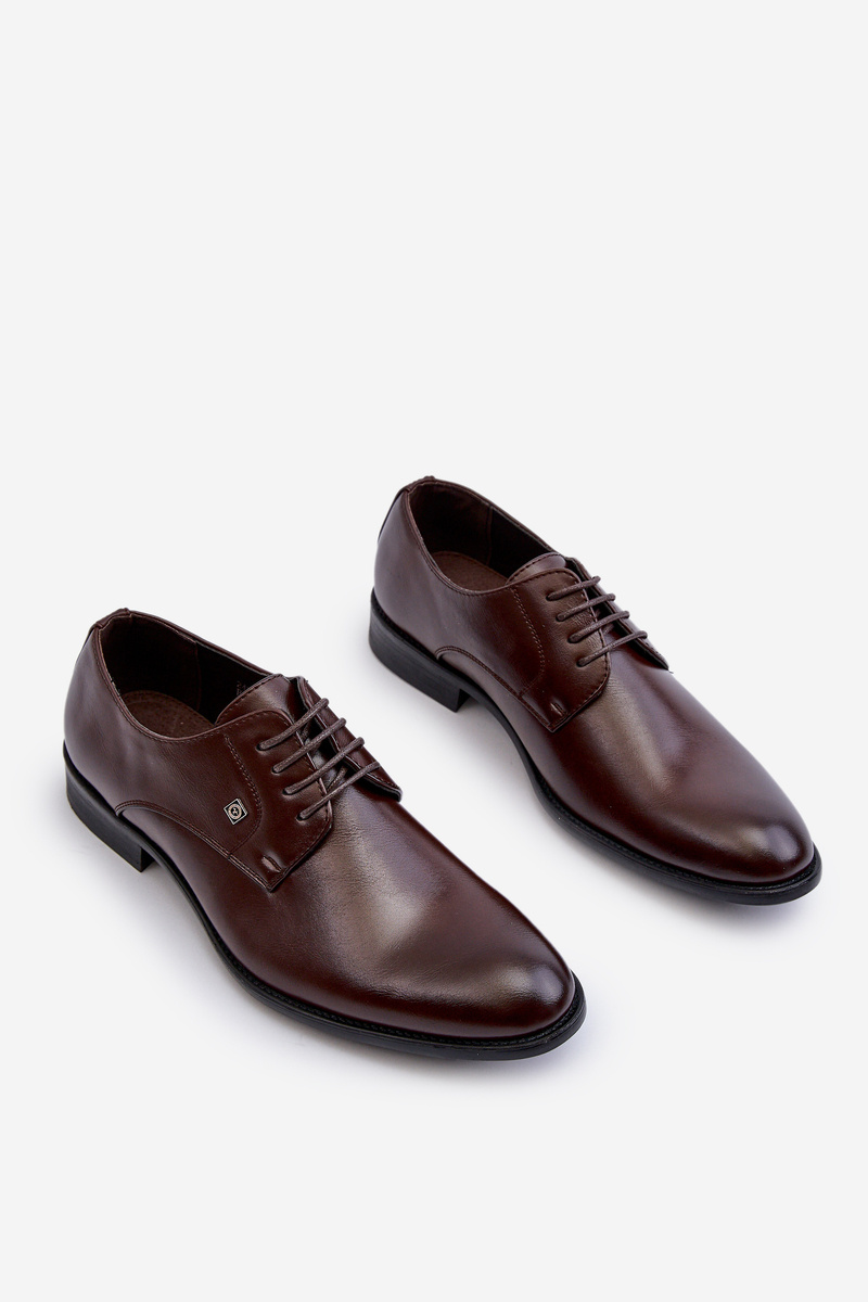 PE1 Mužské elegantné poltopánky hnedé Jenavee