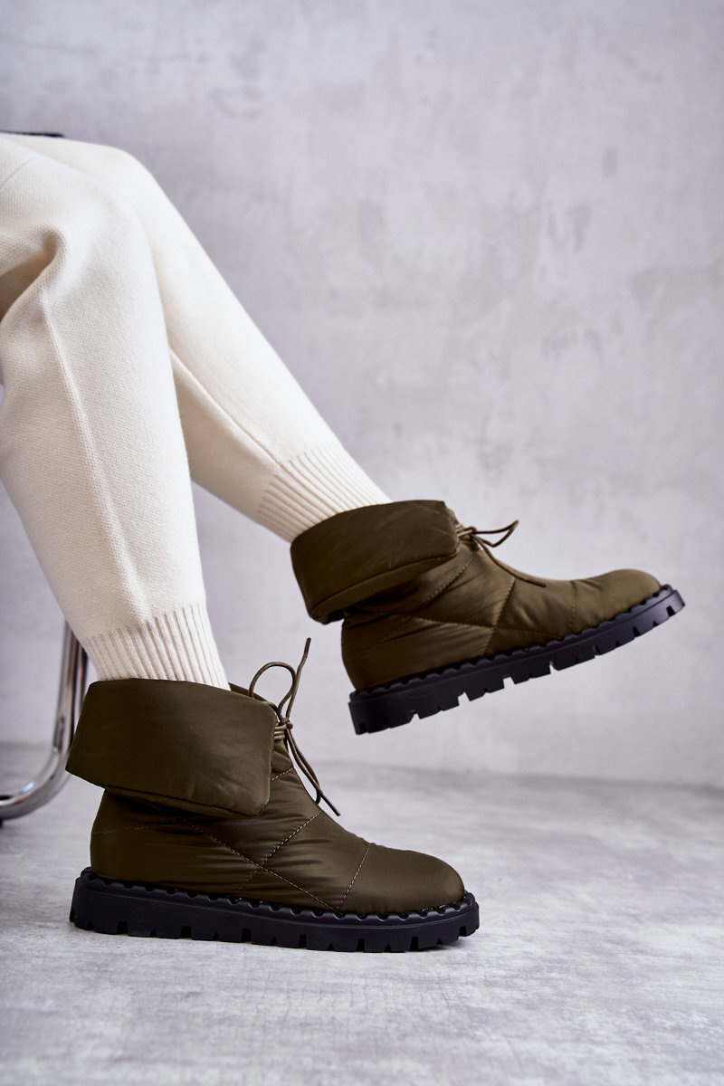 Ghete de zăpadă izolate pentru femei, verde Emelie