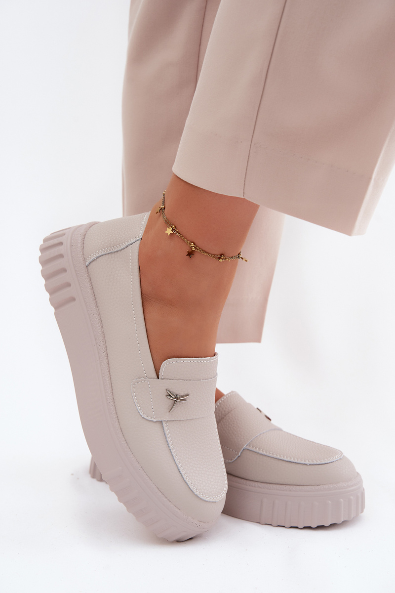 Kožené dámske loafers Vinceza