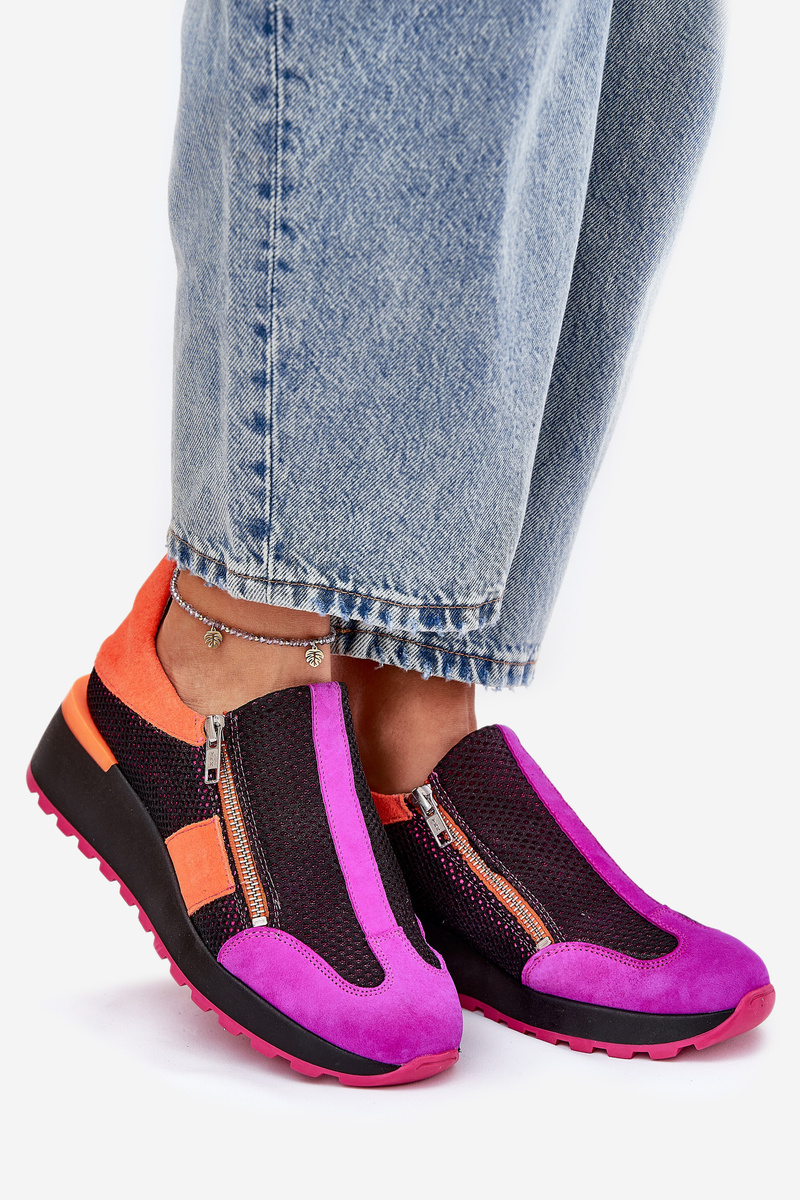 Kožené Sneakersy na Klíne Maciejka Čierne