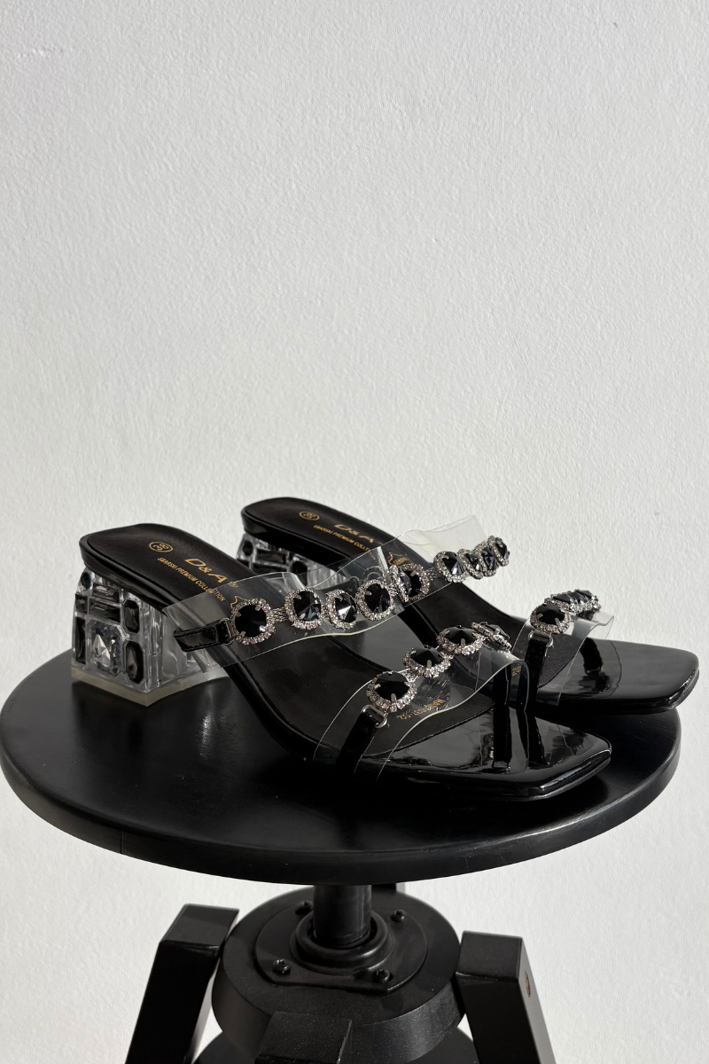 Dámske sandále s kryštálmi S. BARSKI