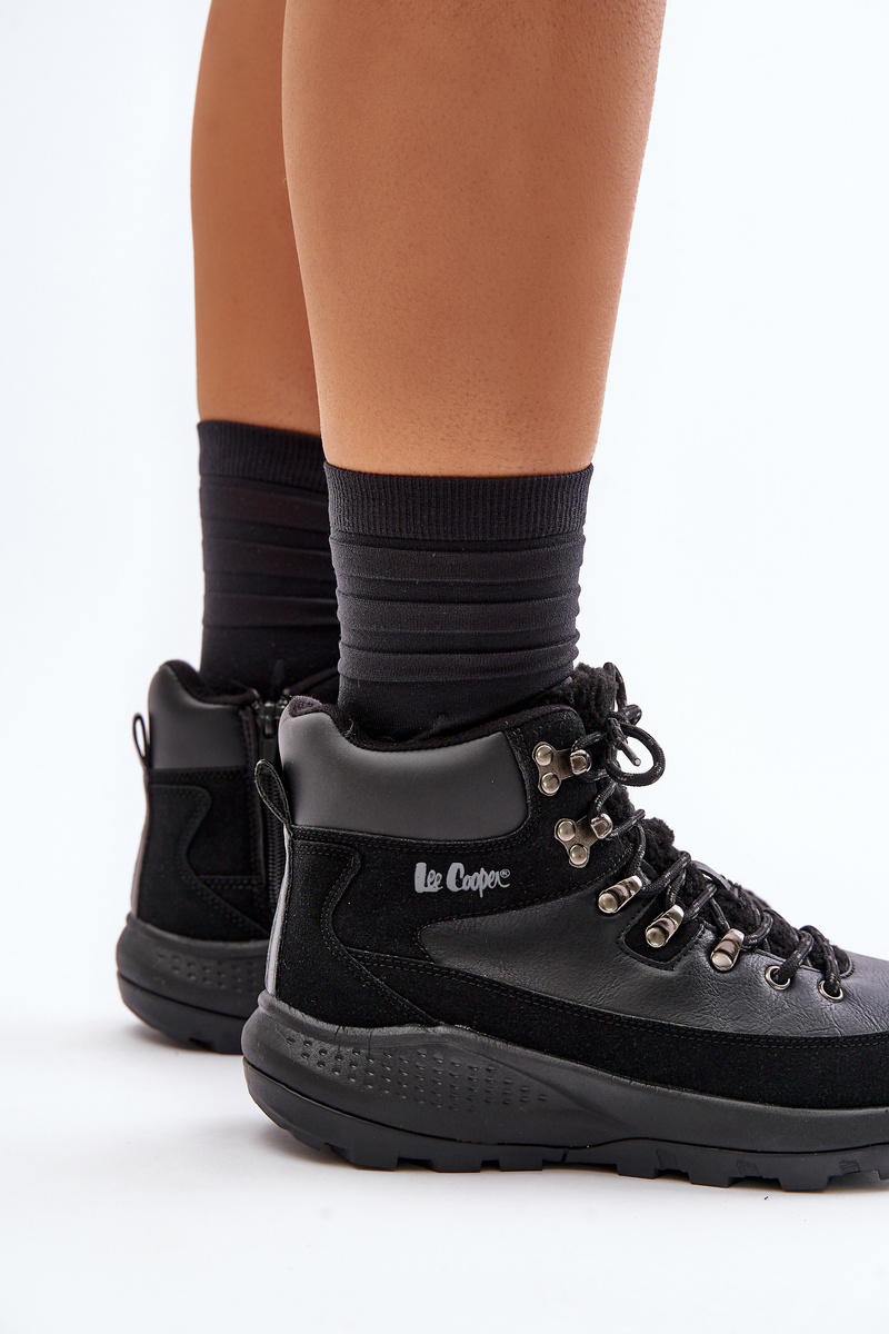Women&#039;s lightweight trapper shoes with zip Lee Cooper black