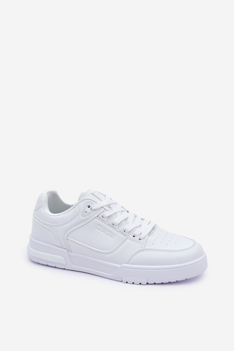 BIG STAR SHOES Pánske Tenisky Z Eko Kože Big Star OO174003 Biele