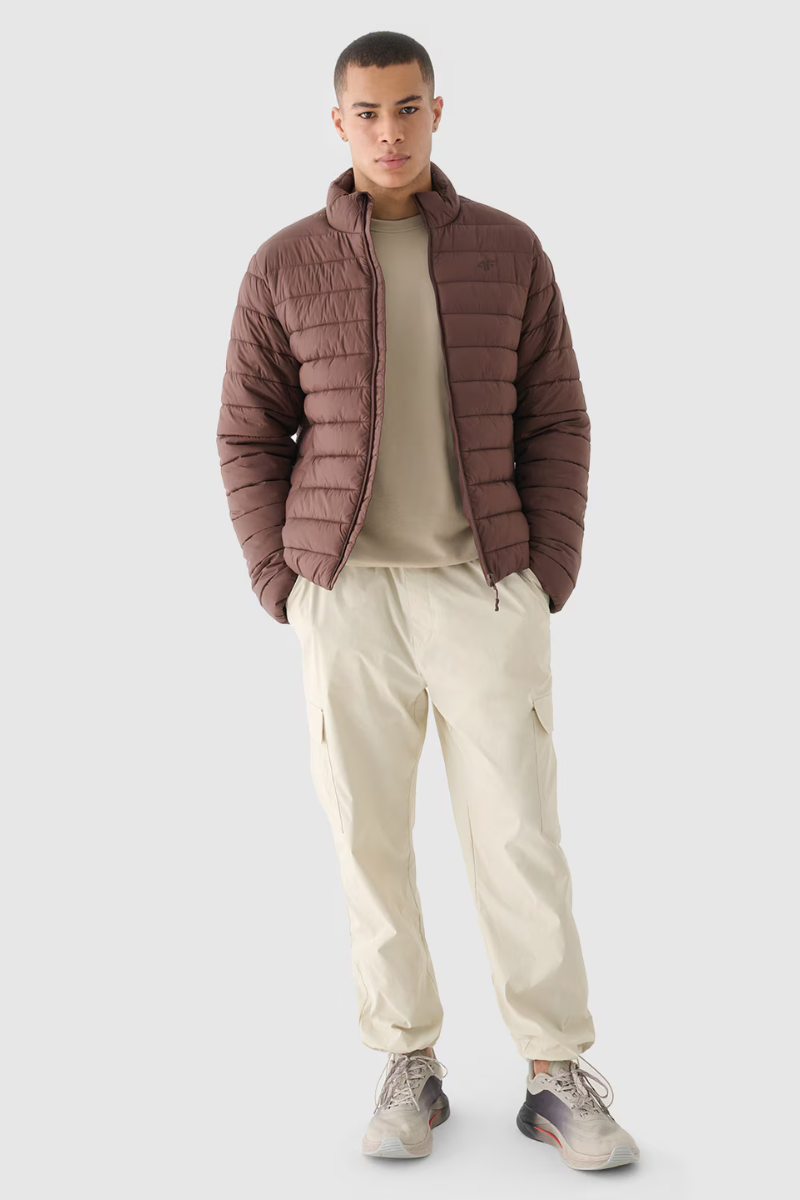 Bluză Polară Cu Glugă 4F Bărbați 4FAW23TFLEM137-20S Negru