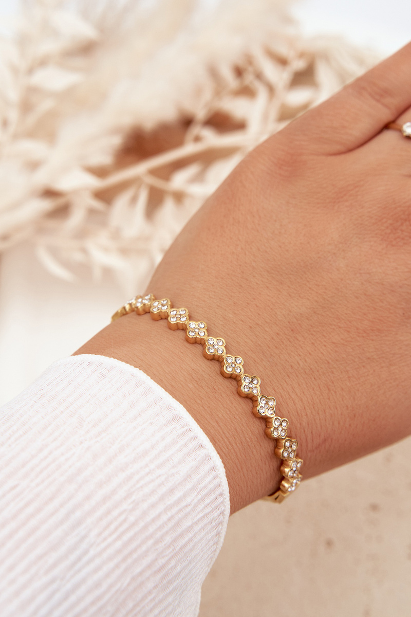 Златна гривна Boto с циркони