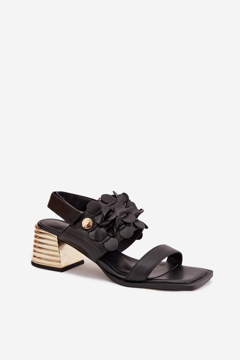 S. BARSKI Leather High Heel Sandále