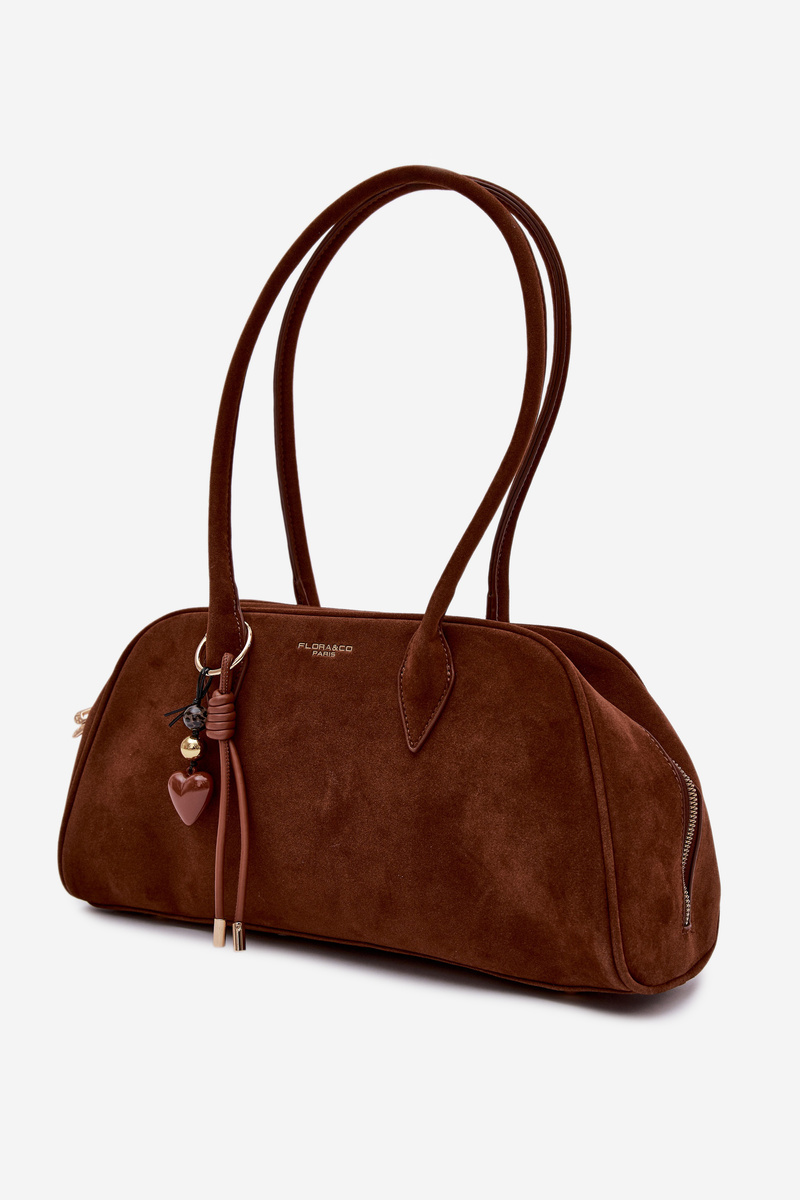 Flora&Co Dámska eko semišová kabelka Camel