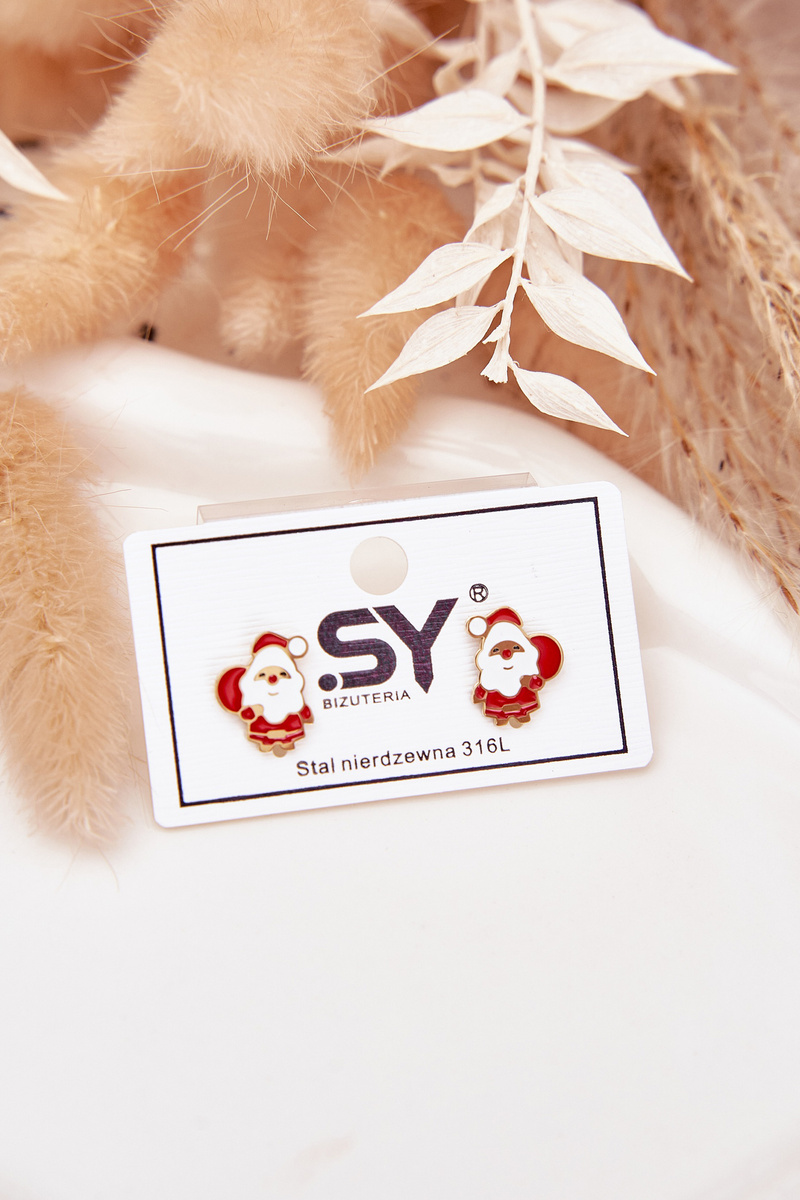 Náušnice Boto Santa Claus z chirurgické oceli