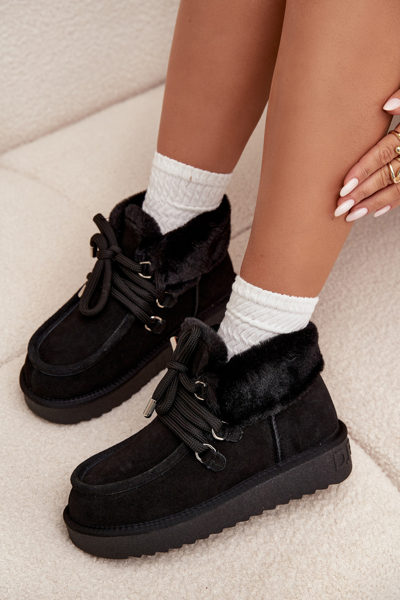 Dámske snehule z prírodného semišu D.Franklin