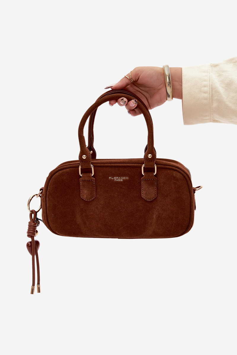 Flora&Co Dámska box kabelka Camel Annelle