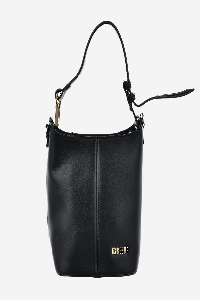 Women&#039;s small handbag made of eco leather Big Star black