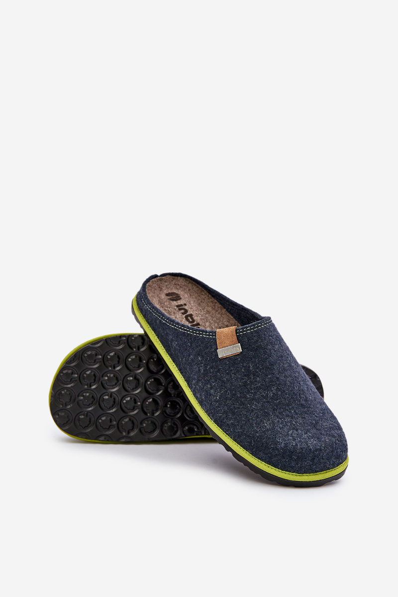 Men&#039;s Inblu home slippers navy blue