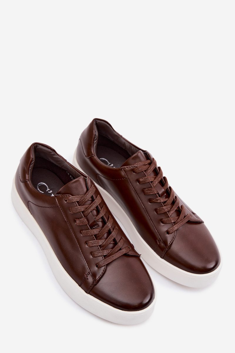 Pánske tenisky EVENTO hnedé Eco Leather Velton