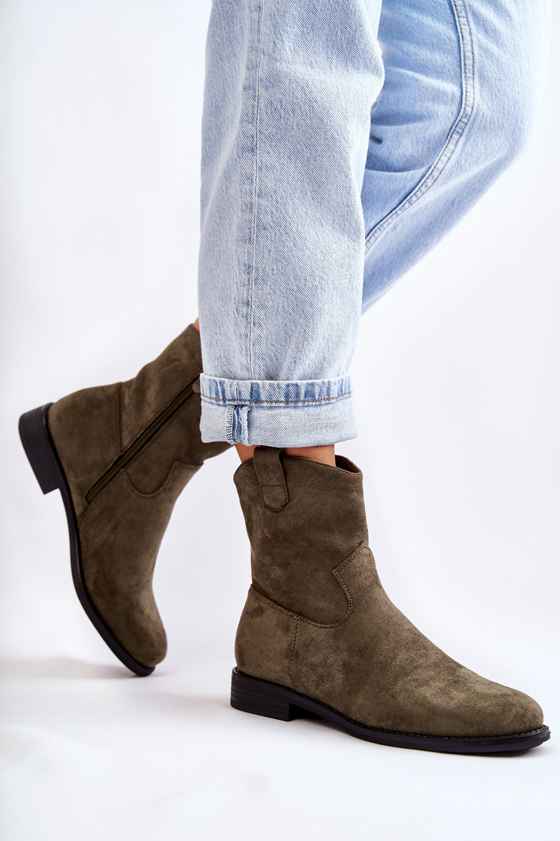 Dámske semišové členkové topánky S. BARSKI