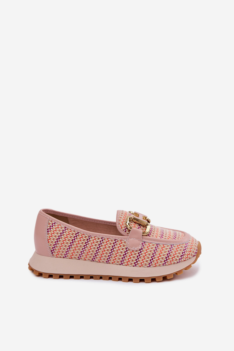 Dámske slip-on tenisky s zlatým detailom GOE