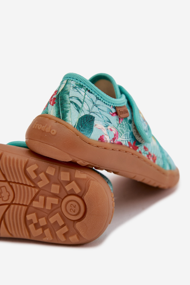 Detské slip-on papuče kvetinový vzor Froddo
