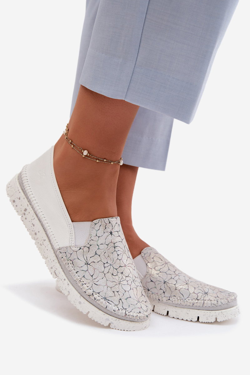 Dámske kožené slip-on topánky Maciejka
