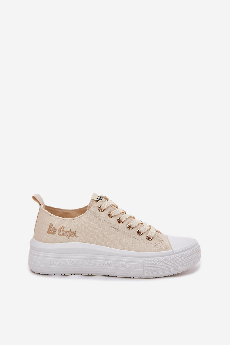 Dámske Tenisky Na Platforme Béžové Lee Cooper