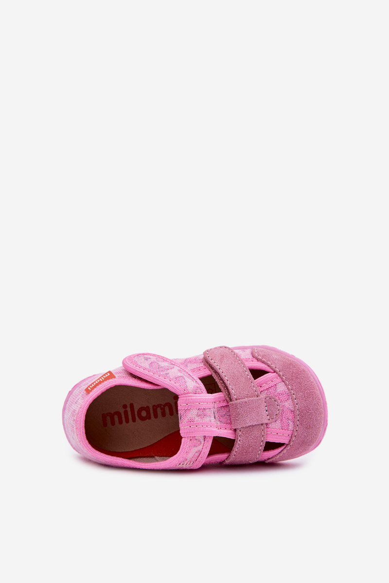 Detské trblietavé šľapky Milami s Velcro