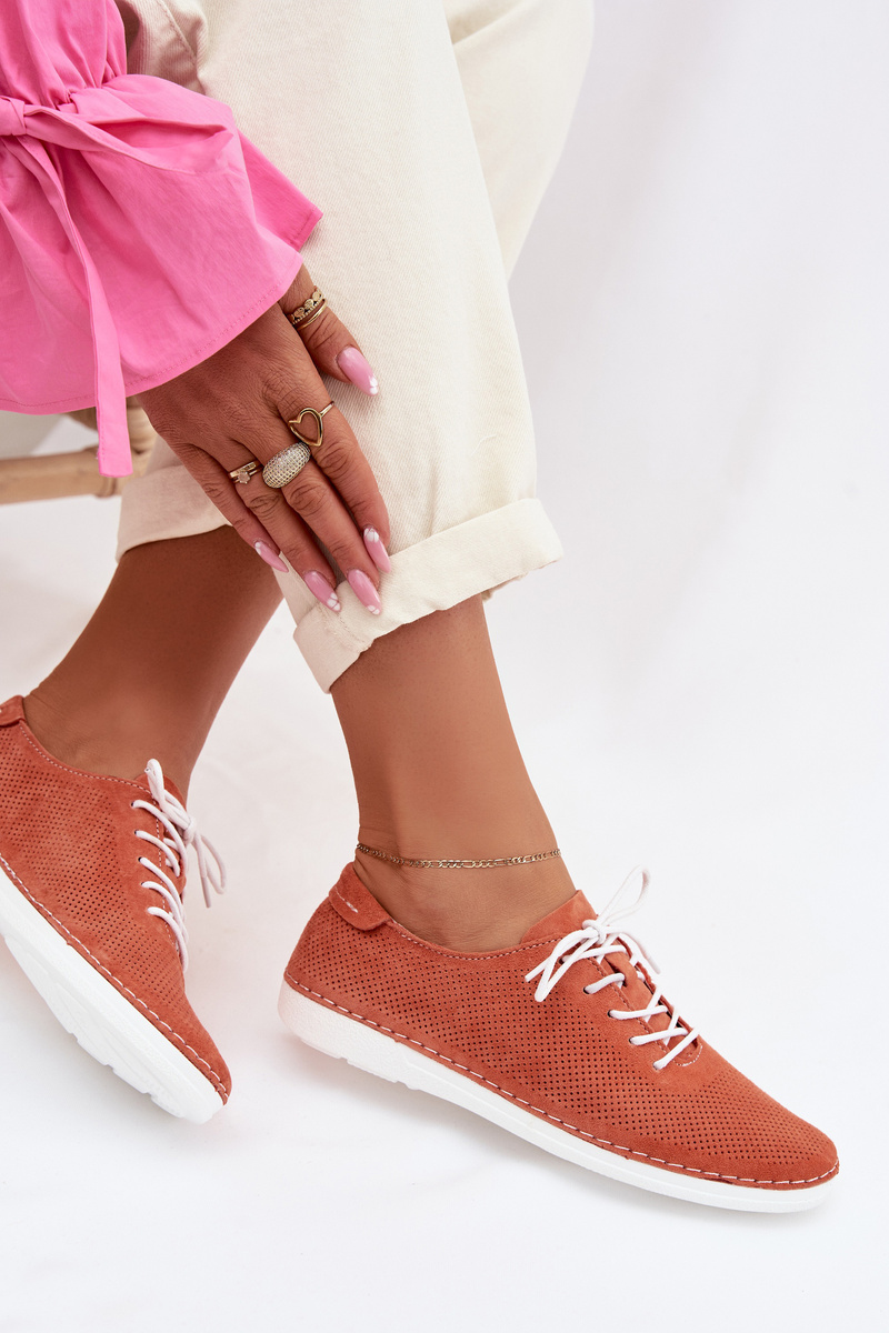 Дамски велурени мокасини S. Barski