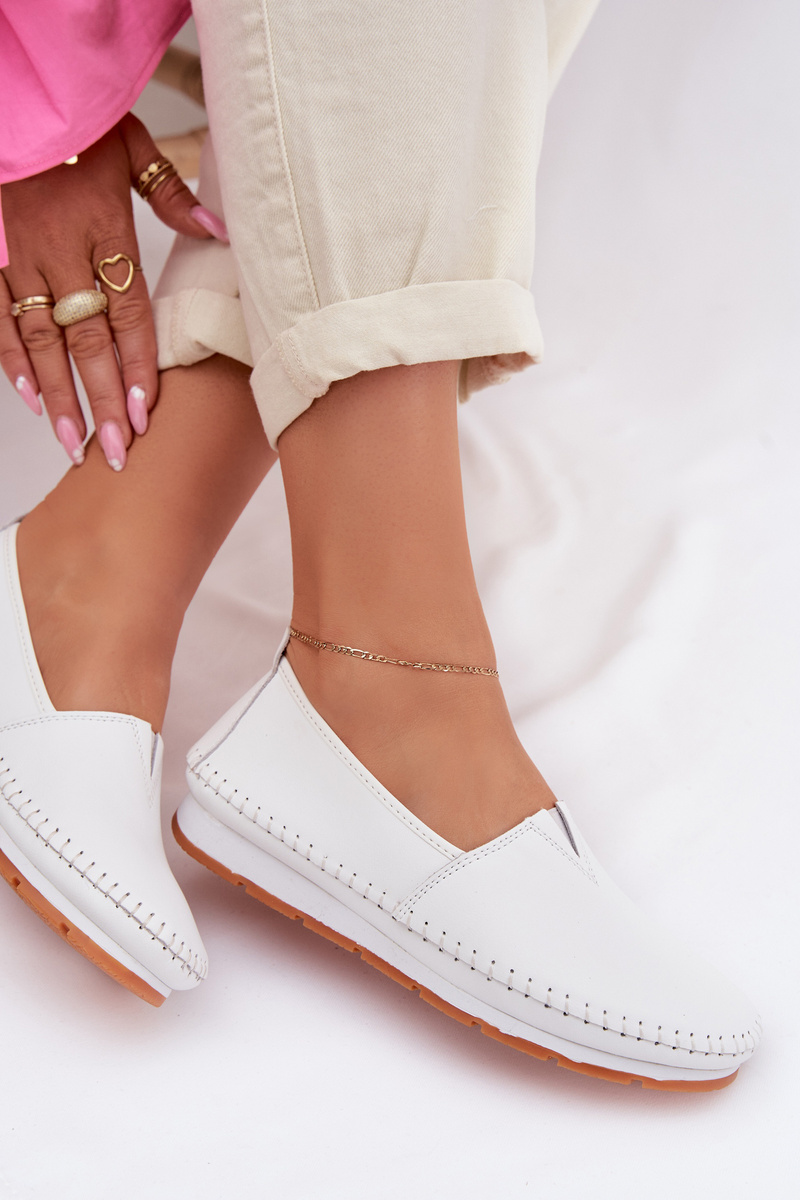 S. BARSKI Дамски кожени мокасини