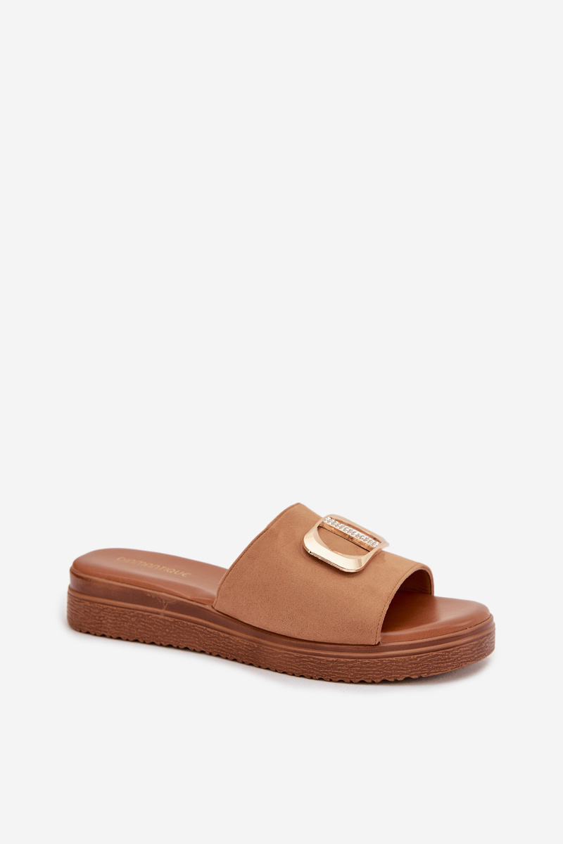 Boto dámske šľapky so zlatým detailom Camel Elmera