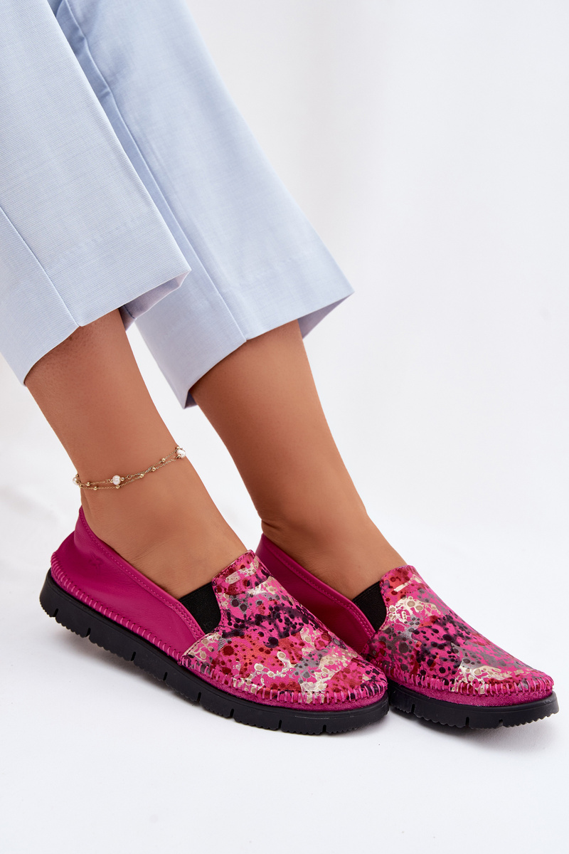 Dámske kožené slip-on topánky Maciejka